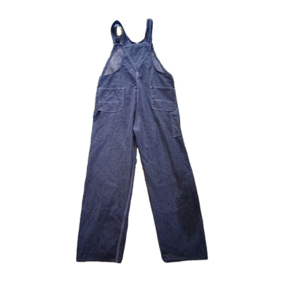 Vtg Sears Perma Prest Overalls Men's Sz 42x32 Eclectic Grandpa Farmer
